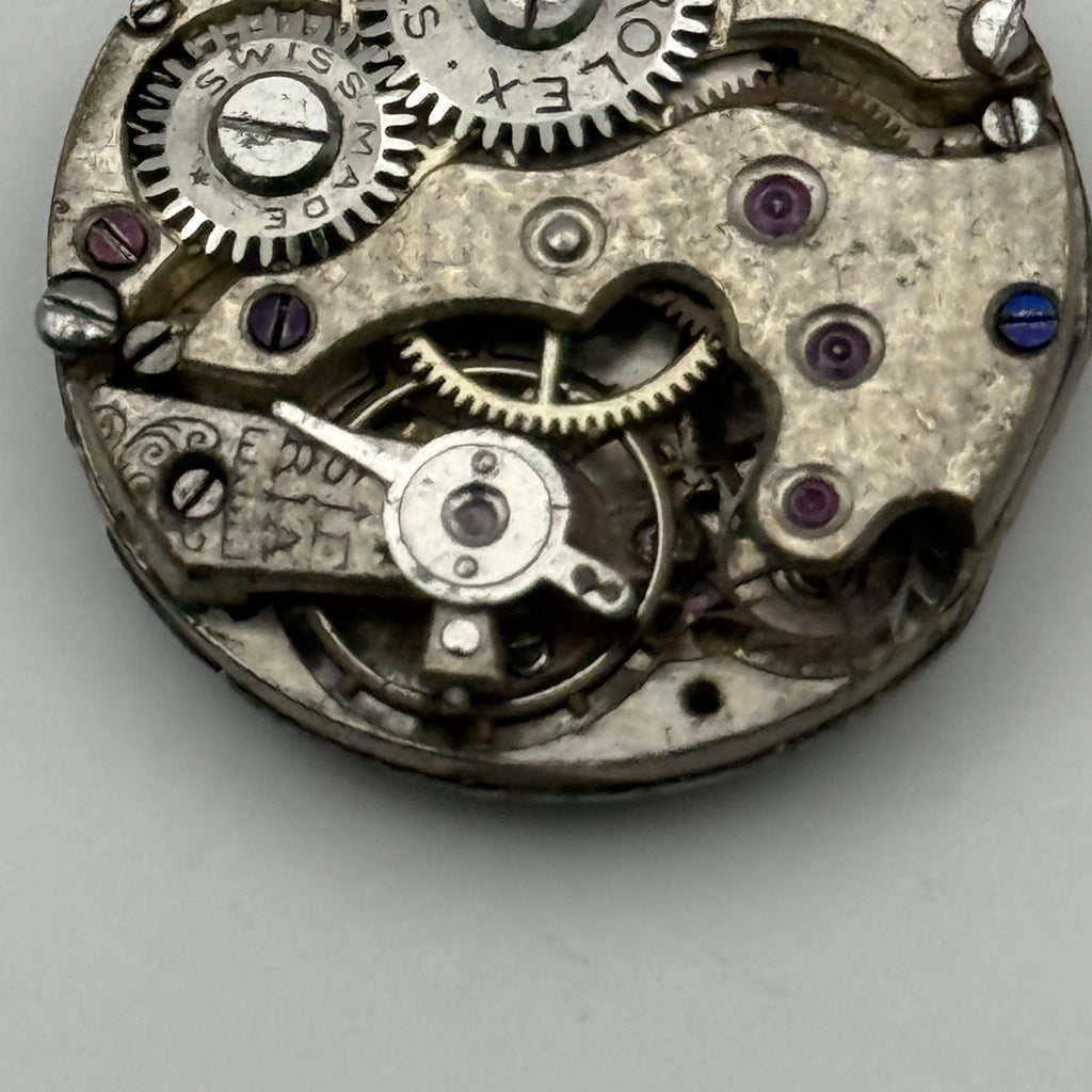 Rolex Rebberg Watch Movement - 15 Jewels - For Parts / Repair - 20.9mm
