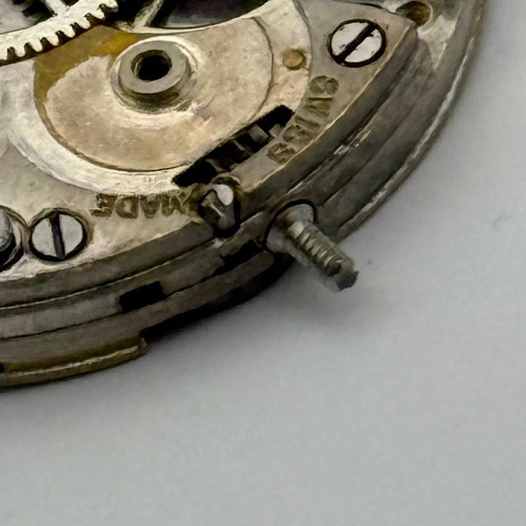 Rolex Genex Veriflat 15 Rubies Watch Movement - For Parts / Repair - 23.6mm
