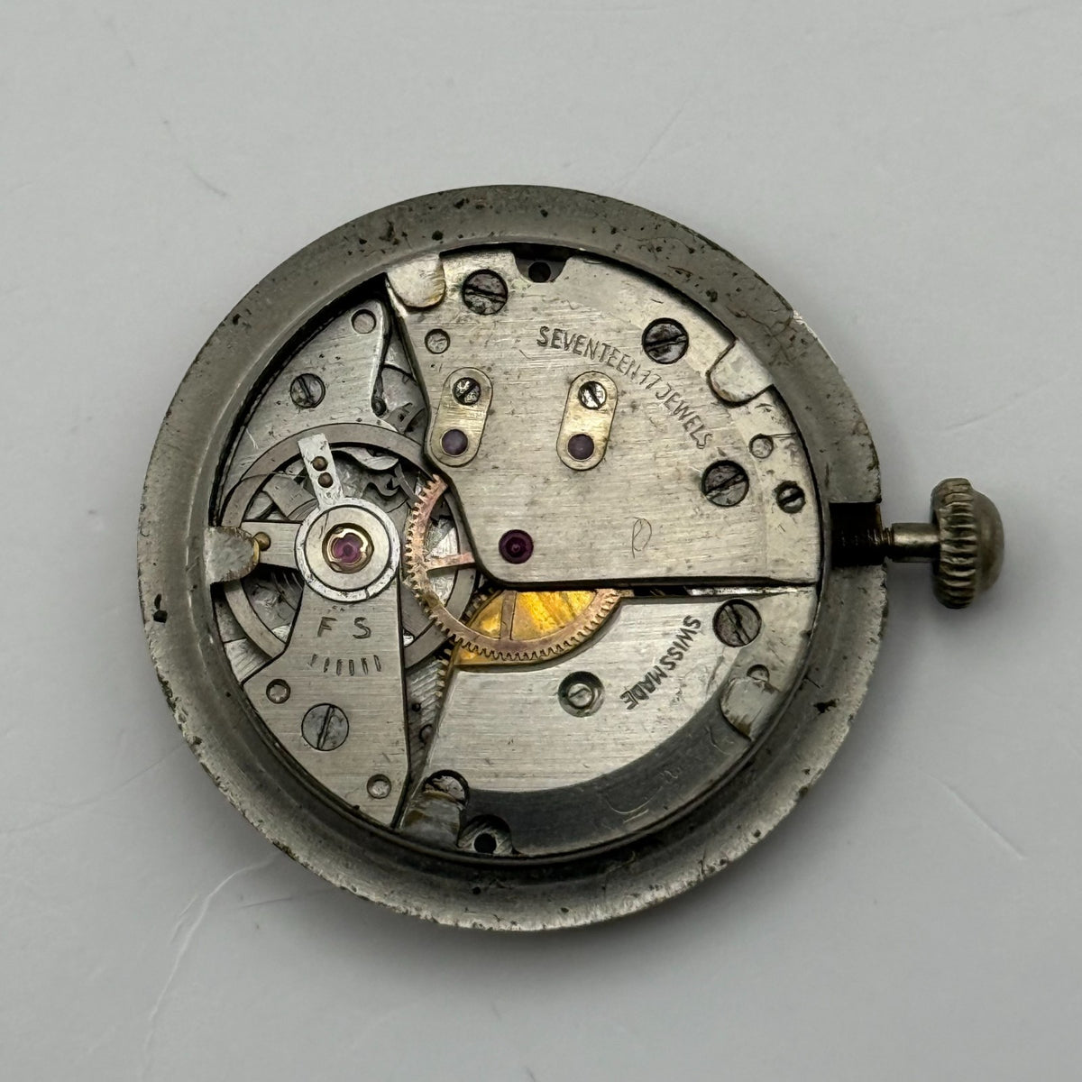 Tramier Watch Movement 17 Jewels Shockproof Swiss Manual Wind Parts 23.6mm