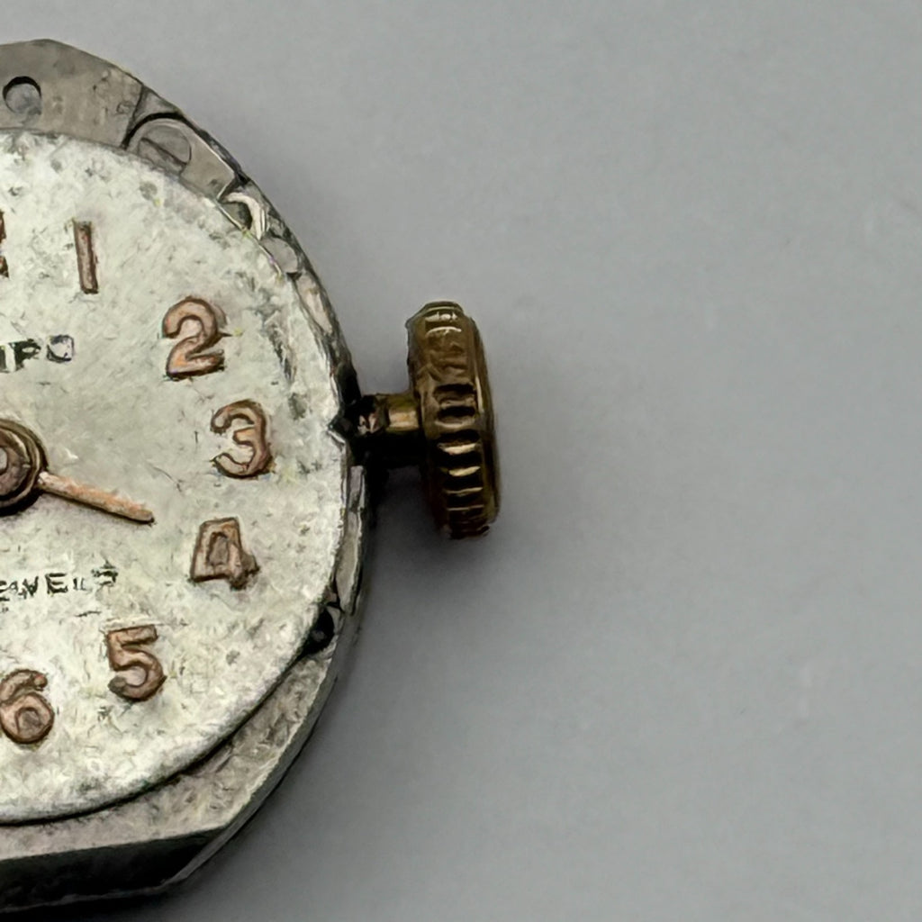 Tempo Watch Movement 17 Jewels Swiss Manual Wind Vintage Parts Repair 12.7mm