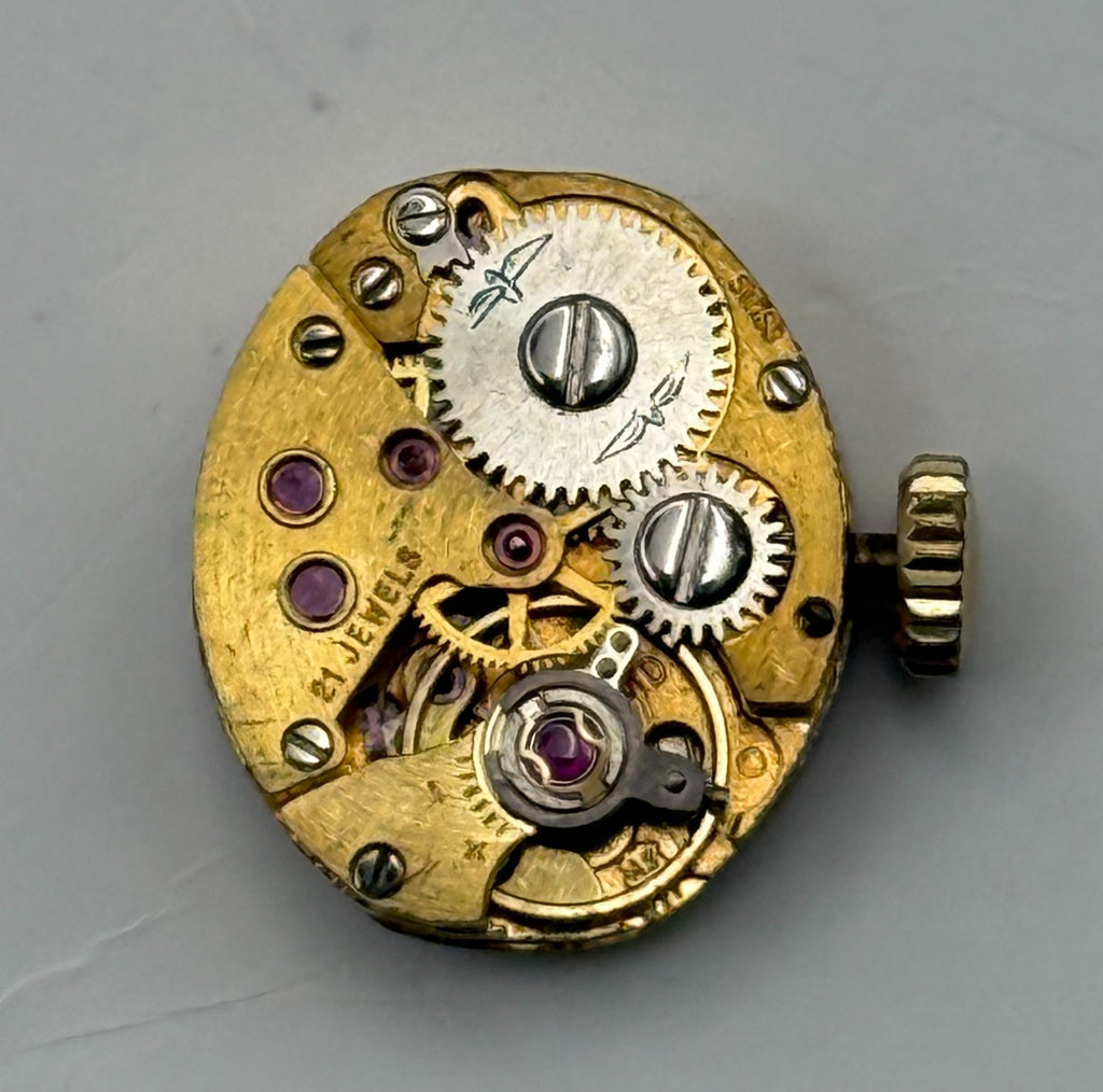 AS 1777 Watch Movement A. Schild Rotary Swiss 21 Jewels Manual Wind Parts 12.4mm