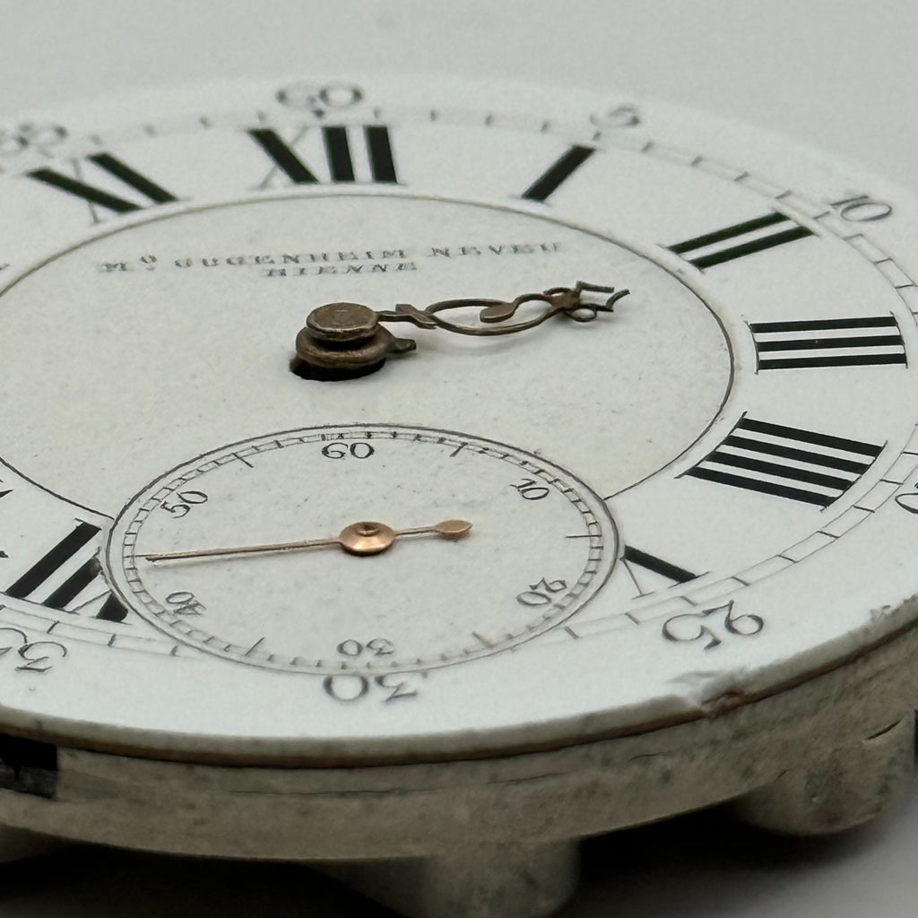 Max Gugenheim Neveu Pocket Watch Movement High Grade Antique Hunter Parts 41.2mm