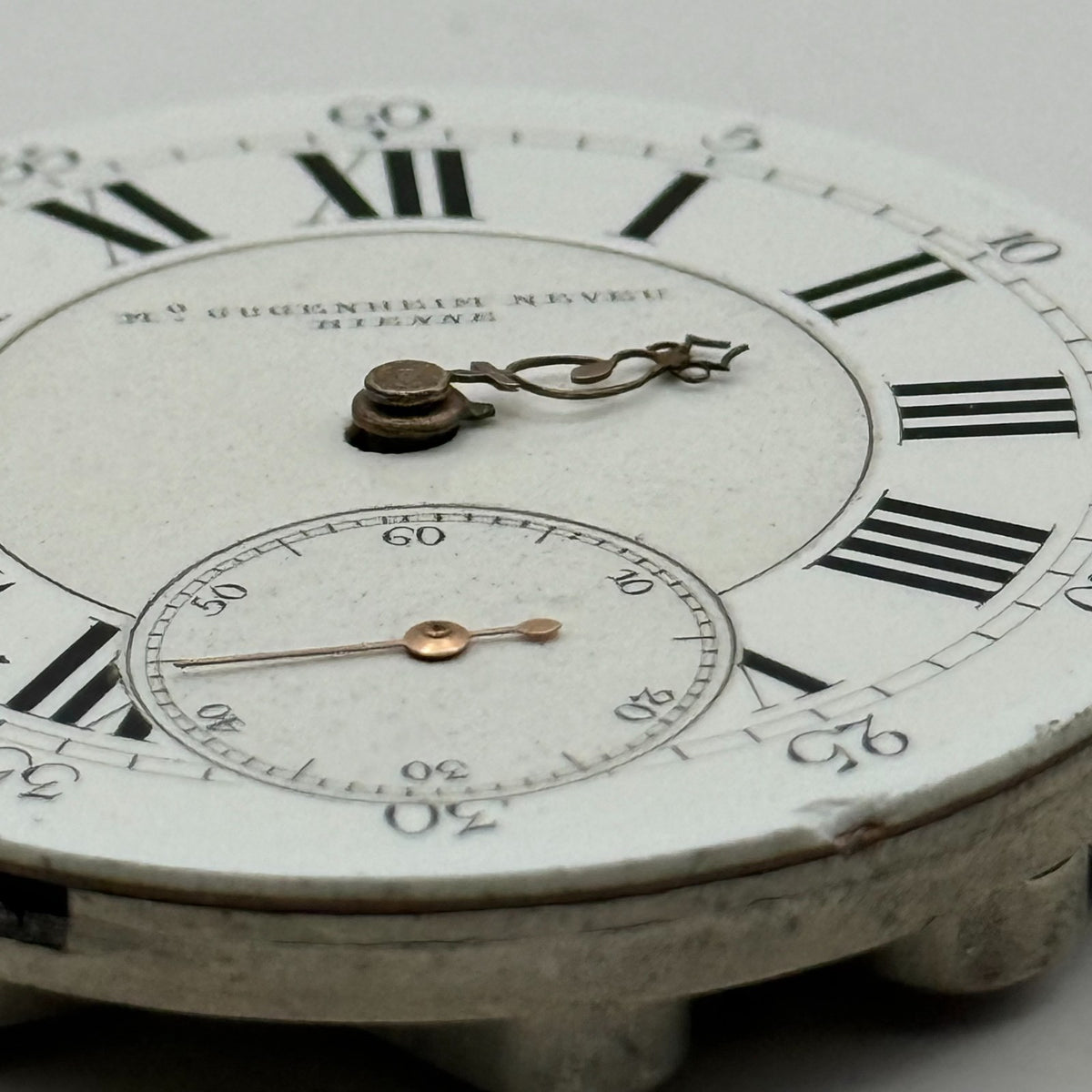 Max Gugenheim Neveu Pocket Watch Movement High Grade Antique Hunter Parts 41.2mm