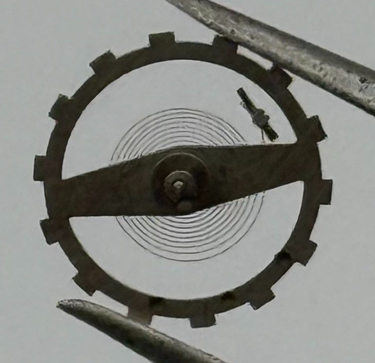 Brac 2051 Balance Wheel Complete And Spring 5½’’’ 69 M Watch Movement Parts NOS