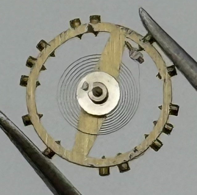 Derby 127 Balance Wheel Complete And Spring 5¼’’’ 103 Watch Movement Parts NOS