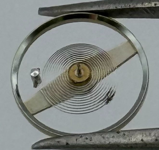 Kasper 1200 Balance Wheel Complete And Spring 5 1/4’’’ 1057 Watch Movement Parts