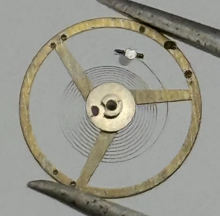 FHF 59-21 Balance Wheel Complete And Spring 3¾-10’’’ 1661 M Watch Movement Parts