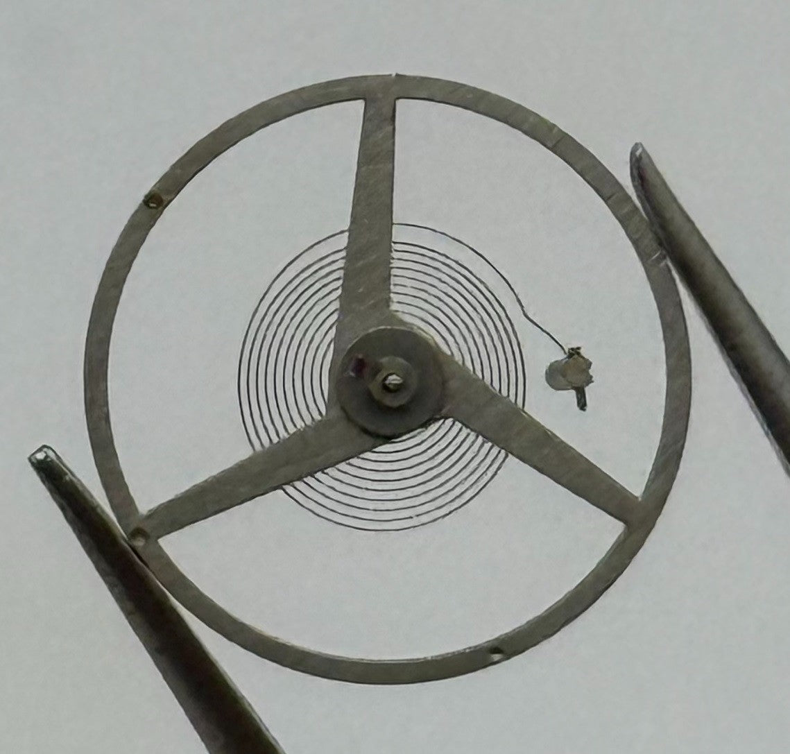 FHF 73 731 Balance Wheel Complete And Spring Renata 672 Watch Movement Parts NOS