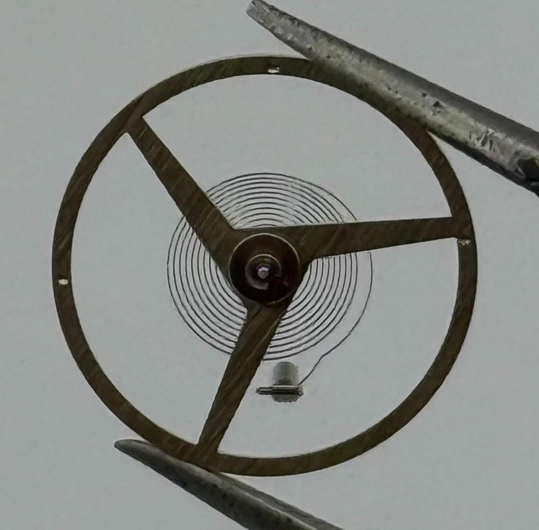 Felsa 4000 4010 Balance Wheel Complete And Spring 1435 Watch Movement Parts NOS
