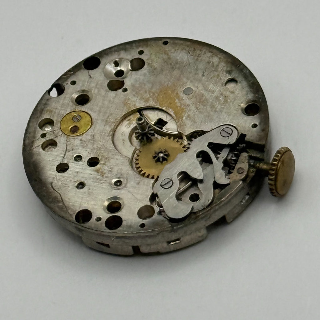 Unidentified Watch Movement 15 Jewels Swiss Manual Wind Parts Repair Spares 26mm