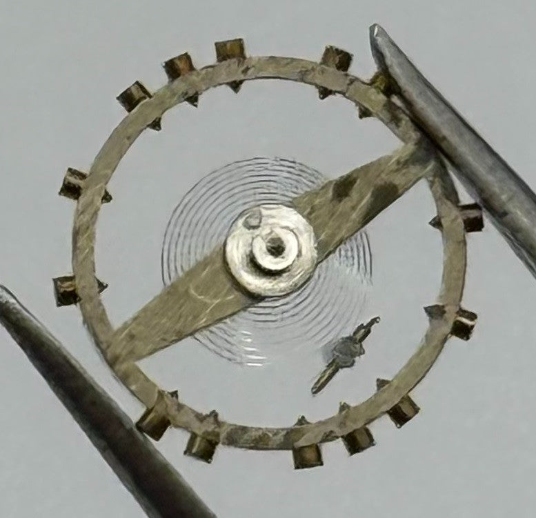 FEF 250 Balance Wheel Complete And Spring 8¾’’’ Watch Movement Parts NOS
