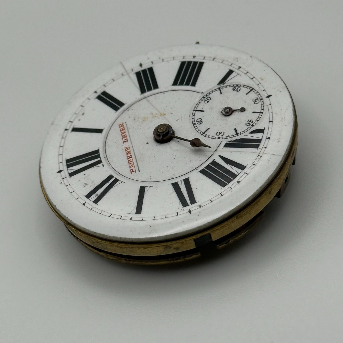 Compensation Balance Pocket Watch Movement - Patent Lever -Parts / Repair 42.8mm