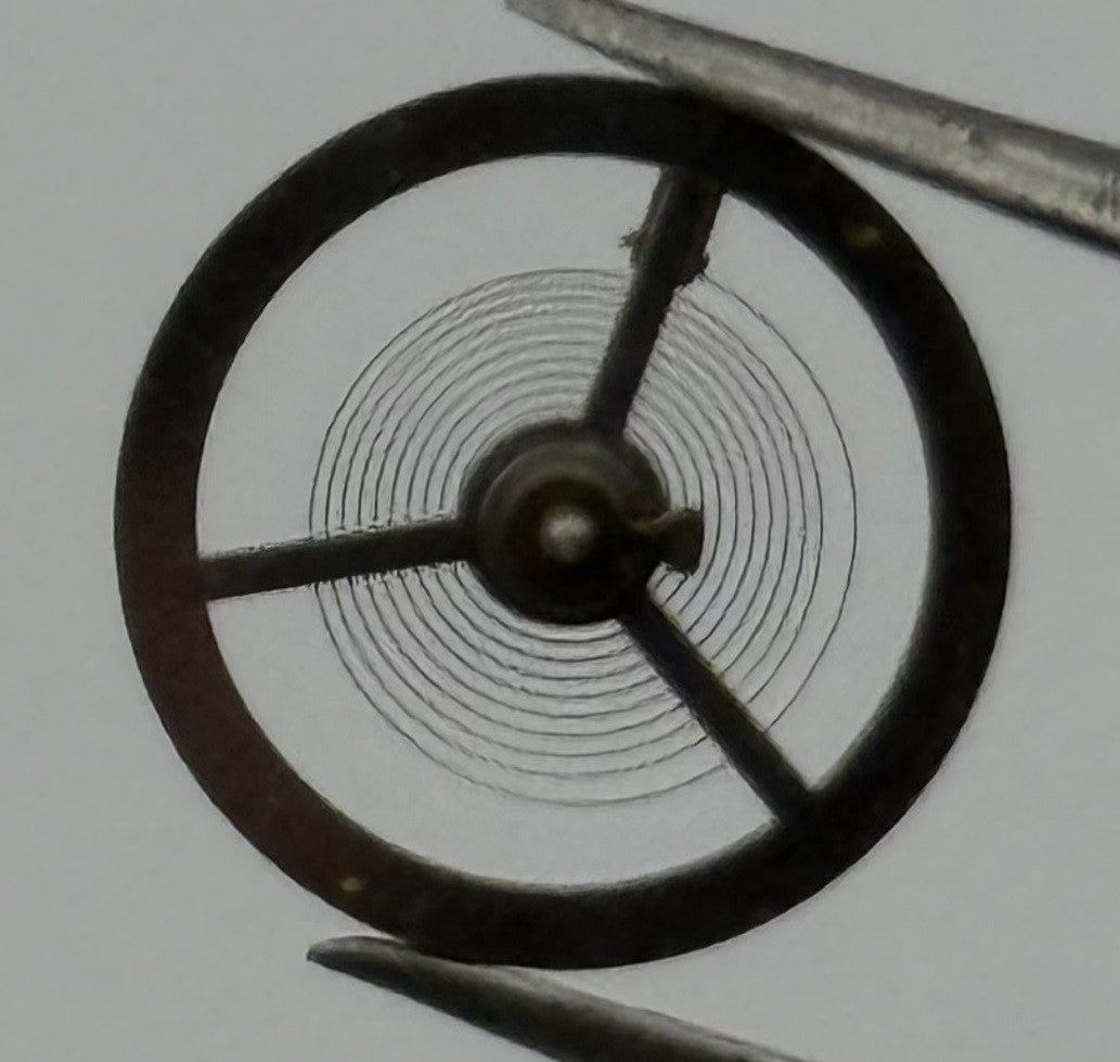 Brac 180 Balance Wheel Complete And Spring 12’’’ Pour Watch Movement Parts NOS