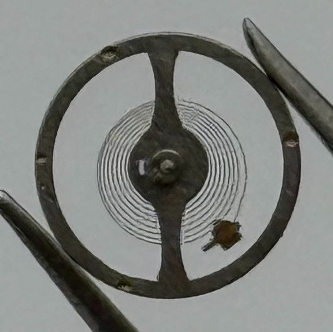Oris 410 Balance Wheel Complete And Spring 5¼’’’ 330 M Watch Movement Parts NOS