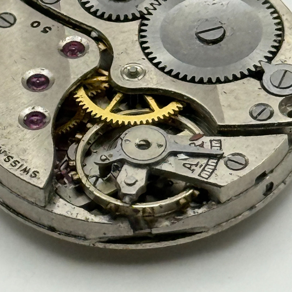 Revue 50 Watch Movement - Limit III - Running - For Parts / Repair - 22mm