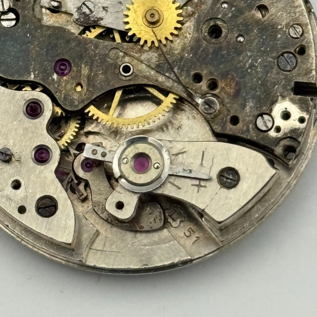 Landeron 51 Watch Movement - Chronograph - For Parts / Repair - 31.6mm