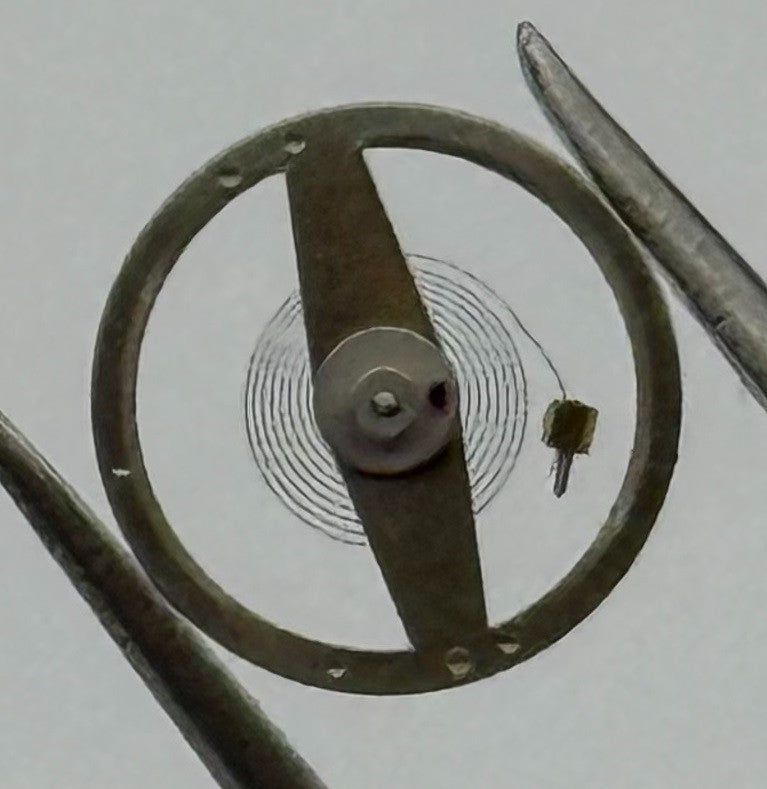 RL 8013 Balance Wheel Complete And Spring 8¾’’’ 1458 Watch Movement Parts NOS