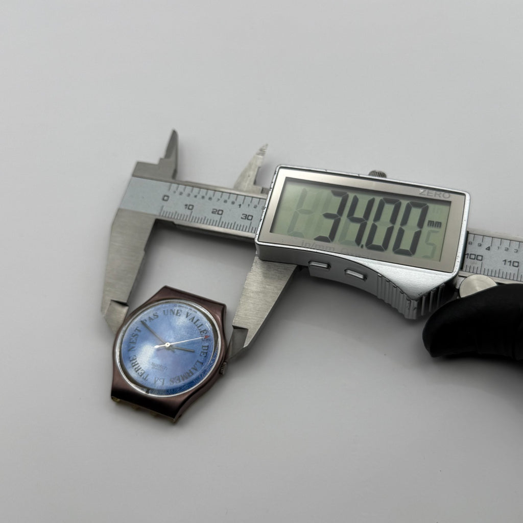 Vintage Swatch Watch GX112 Croque Monsieur 1989 ETA Quartz Swiss 34mm Parts 