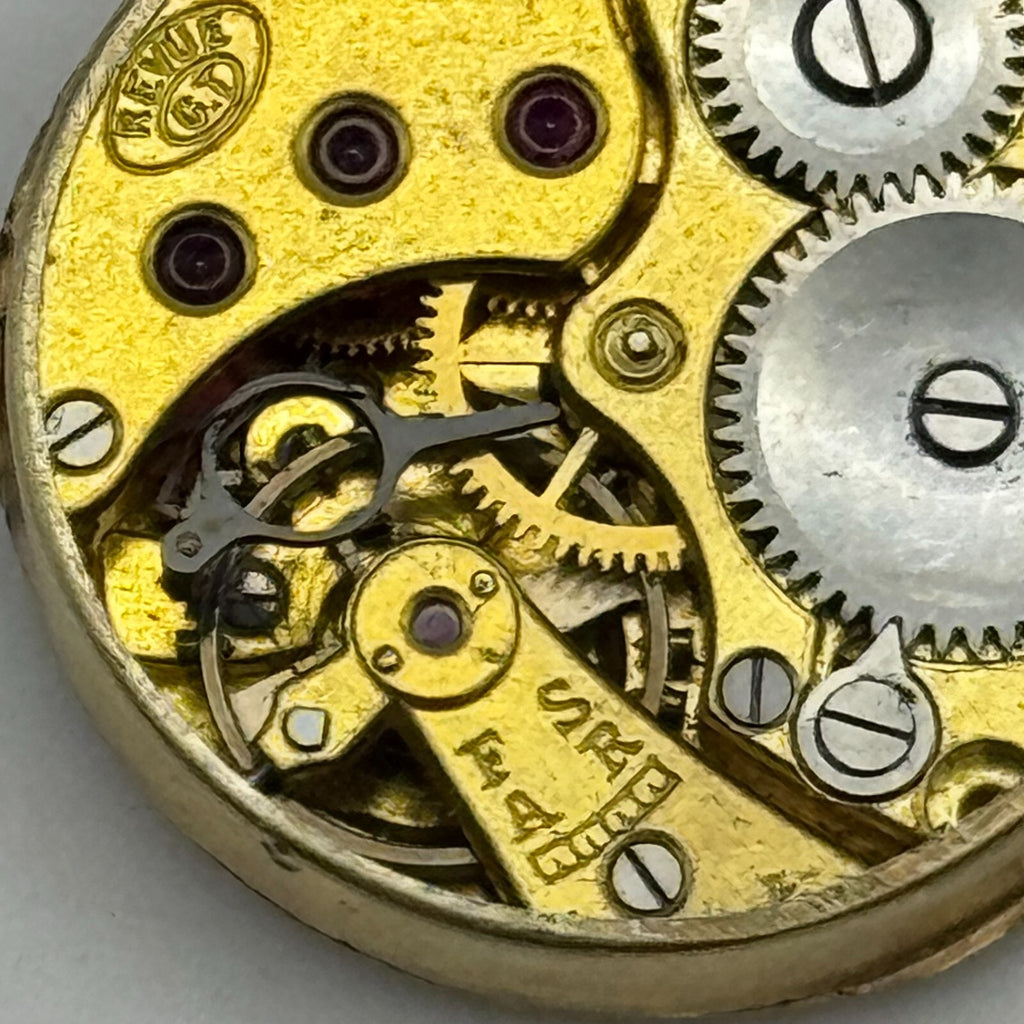 Revue GT Cal 42 Watch Movement Manual Wind Swiss Vintage Parts Spares 19.9mm 