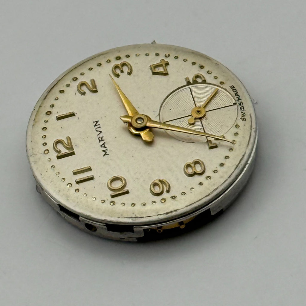 Marvin 320 Watch Movement 17 Jewels 3 ADJS Swiss Manual Wind Parts Repair 19.7mm