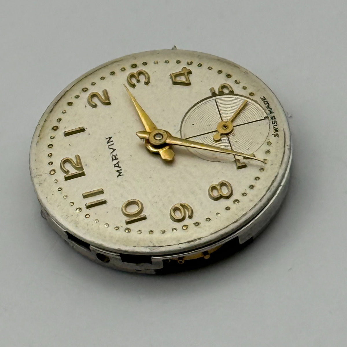 Marvin 320 Watch Movement 17 Jewels 3 ADJS Swiss Manual Wind Parts Repair 19.7mm