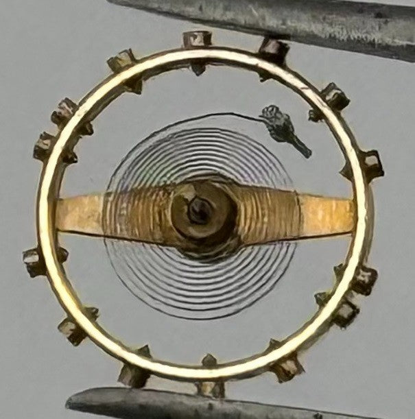 AS 655 Balance Wheel Complete And Spring Pour Watch Movement Parts Vintage NOS