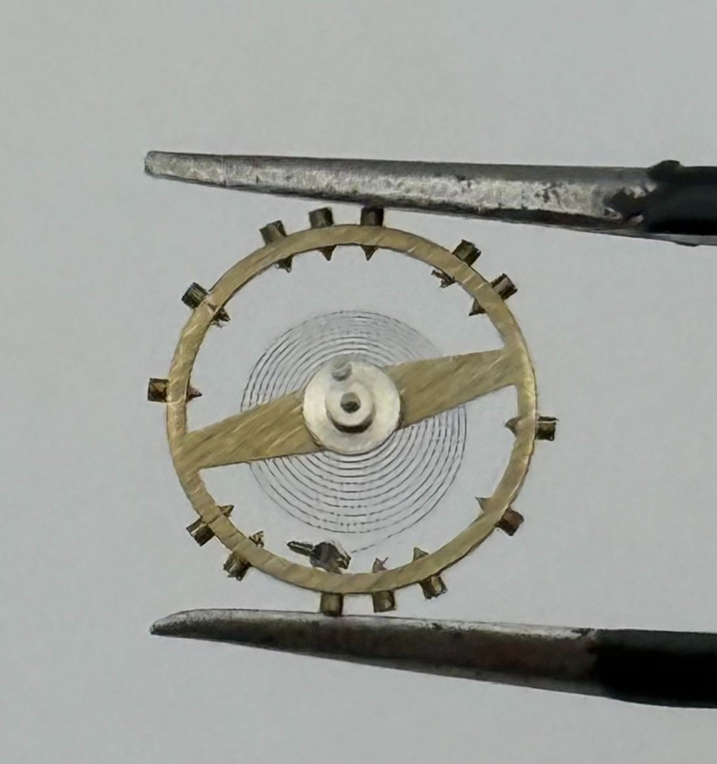 Peseux 60 Balance Wheel Complete And Spring 8¾’’’ 274 Watch Movement Parts NOS