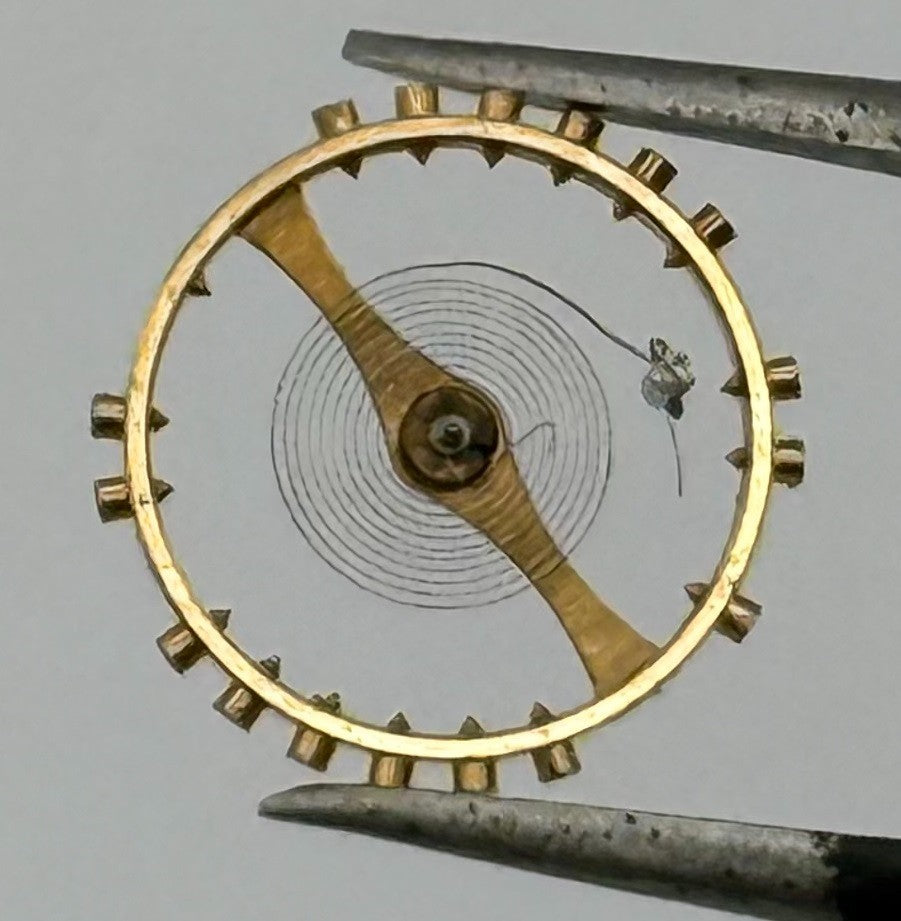 AS 1220 Balance Wheel Complete And Spring 10½’’’ 47 Watch Movement Parts NOS