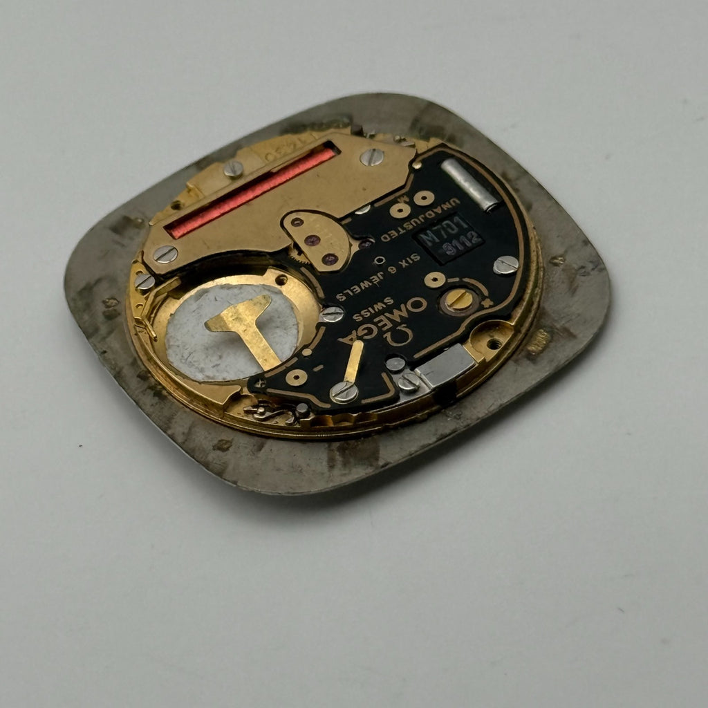 Omega 1430 Watch Movement And Dial UNTESTED Quartz Seamaster Swiss Parts 23.6mm