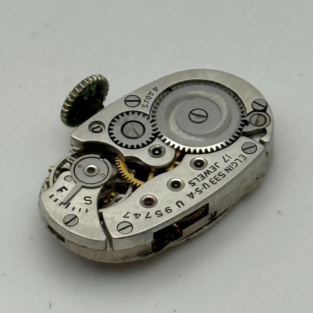 Elgin De Luxe Grade 533 Model 2 Watch Movement - 1947 21/0s - For Parts / Repair