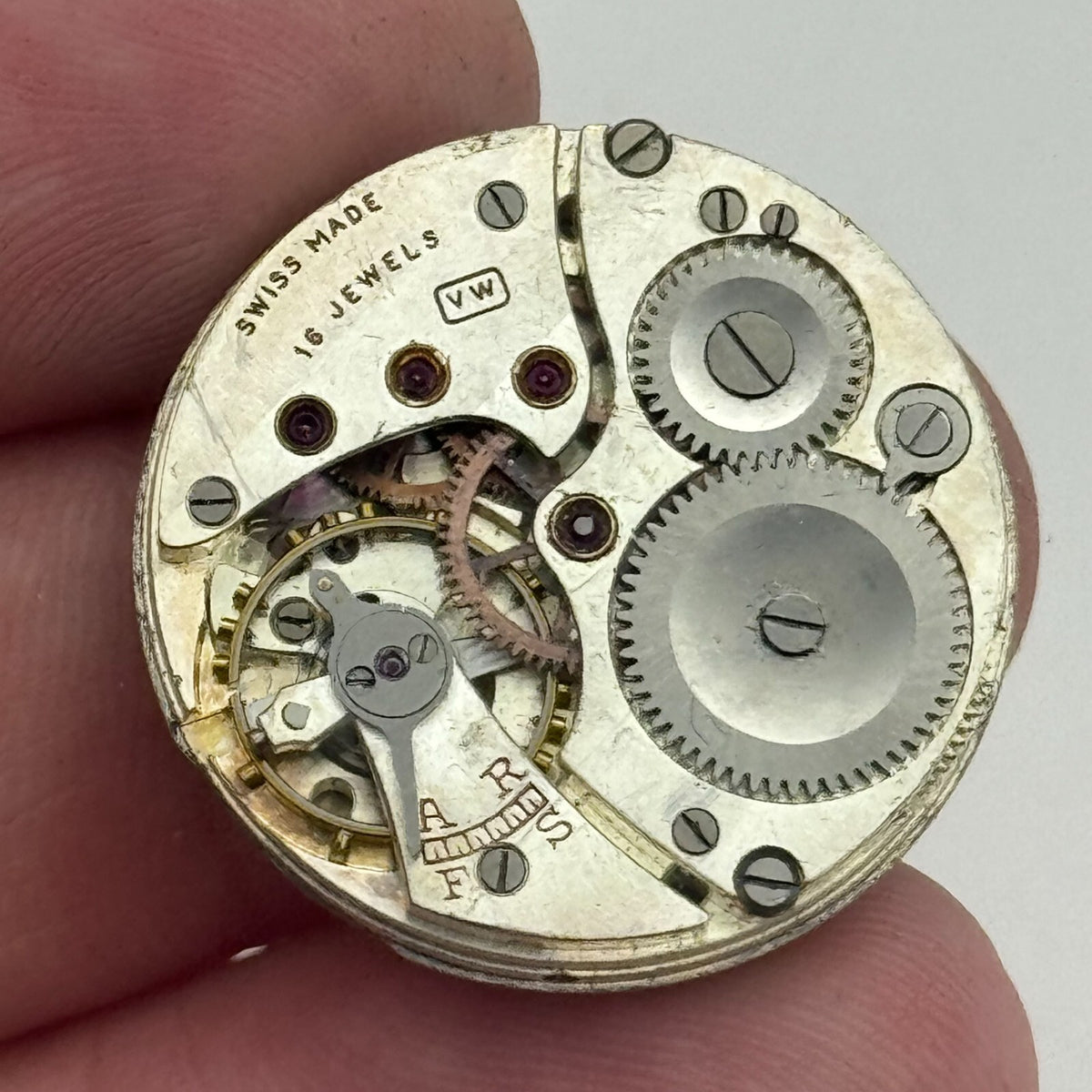 Revue VW Watch Movement Vertex High Grade Manual Wind Swiss Parts Repair 25.3mm 