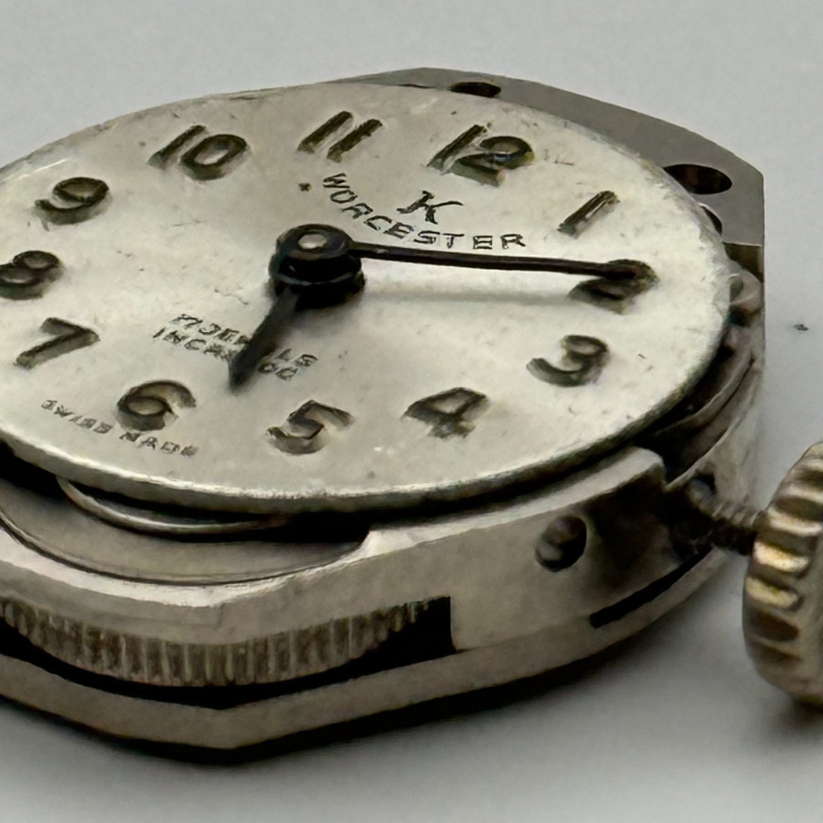 FEF 6662 Watch Movement Worcester 17Jewels Swiss Manual Wind Parts Repair 15.3mm
