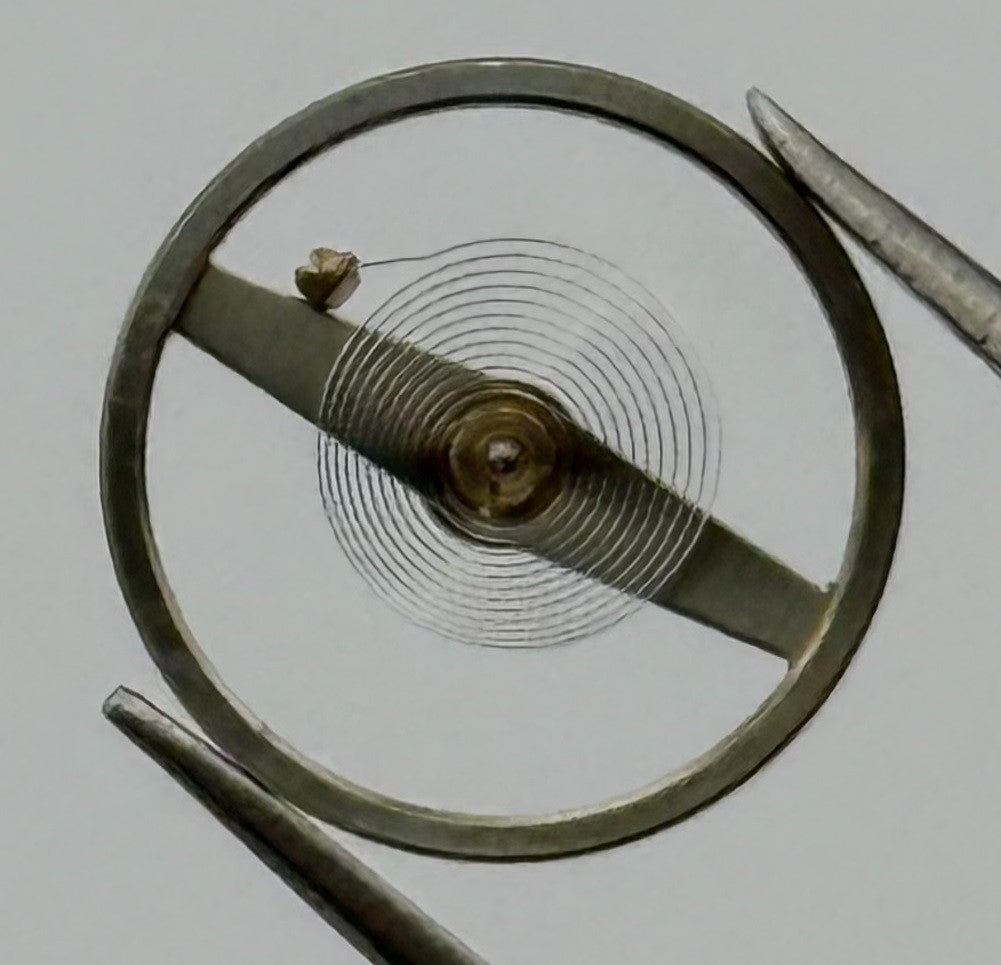 Oris 461 Balance Wheel Complete And Spring 10½’’’ 381 Watch Movement Parts NOS