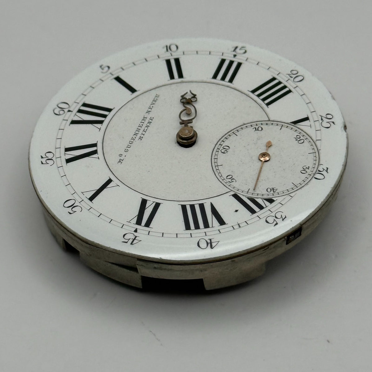 Max Gugenheim Neveu Pocket Watch Movement High Grade Antique Hunter Parts 41.2mm