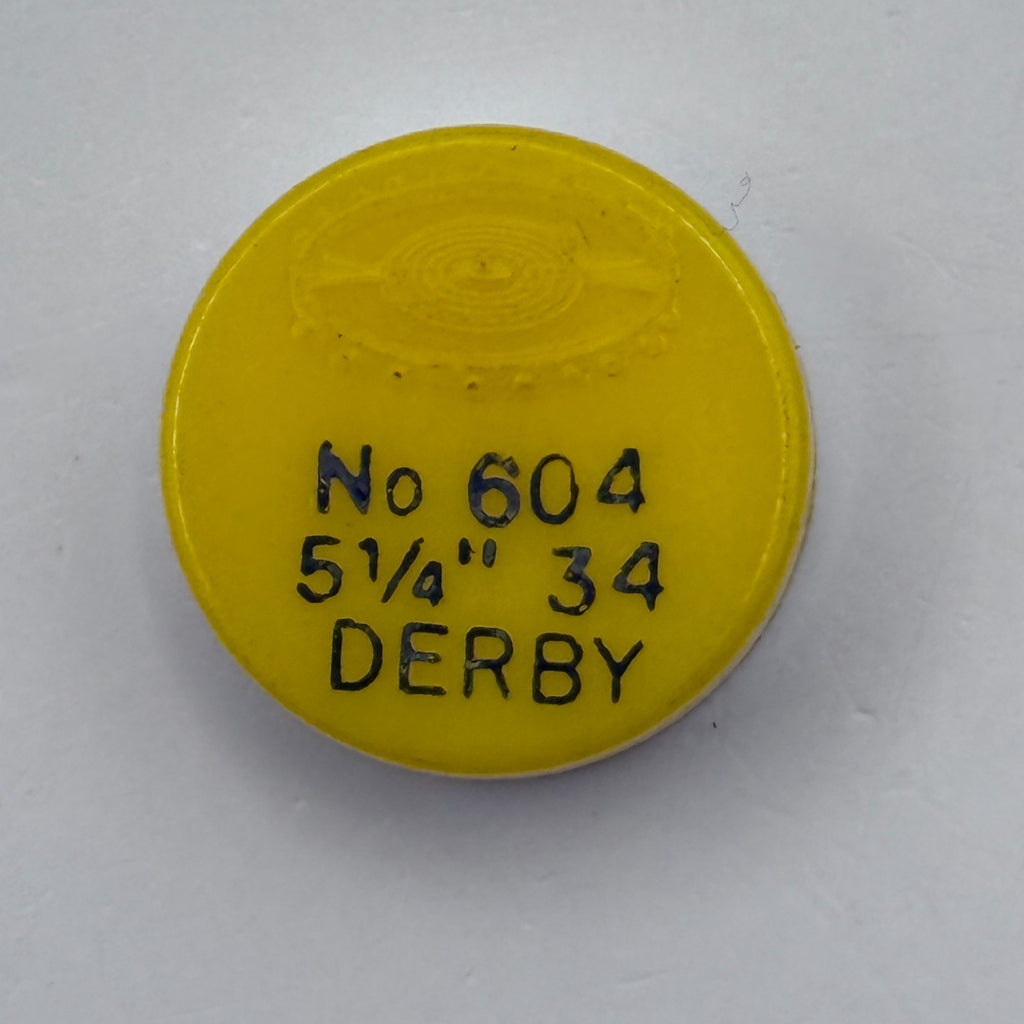Derby 34 Balance Wheel Complete And Spring 5¼’’’ 604 Watch Movement Parts NOS