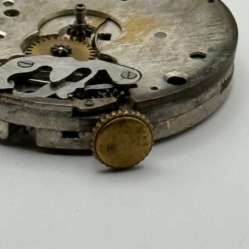 Unidentified Watch Movement 15 Jewels Swiss Manual Wind Parts Repair Spares 26mm