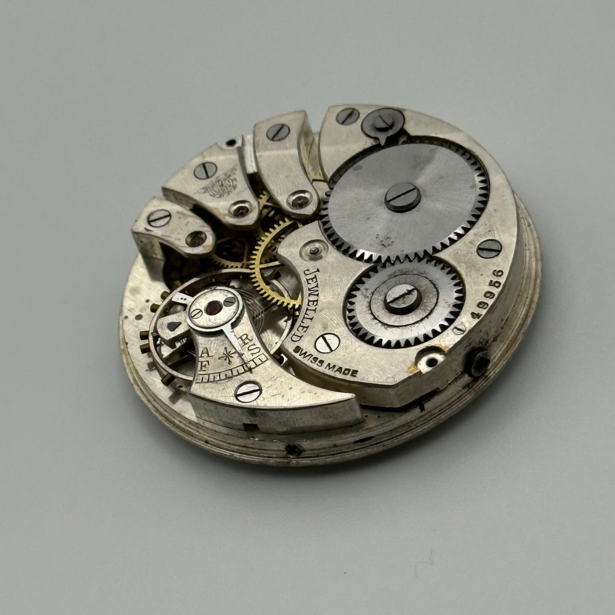 Thomas Russell & Son ? Pocket Watch Movement - Jewelled Swiss For Parts - 42.9mm