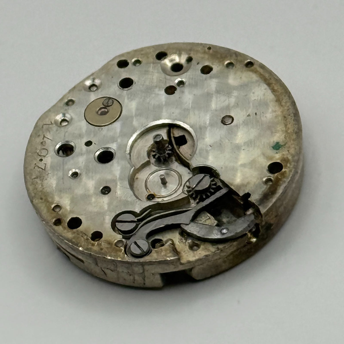 Unidentified Watch Movement Swiss Manual Wind Vintage Parts Repair 23.6mm