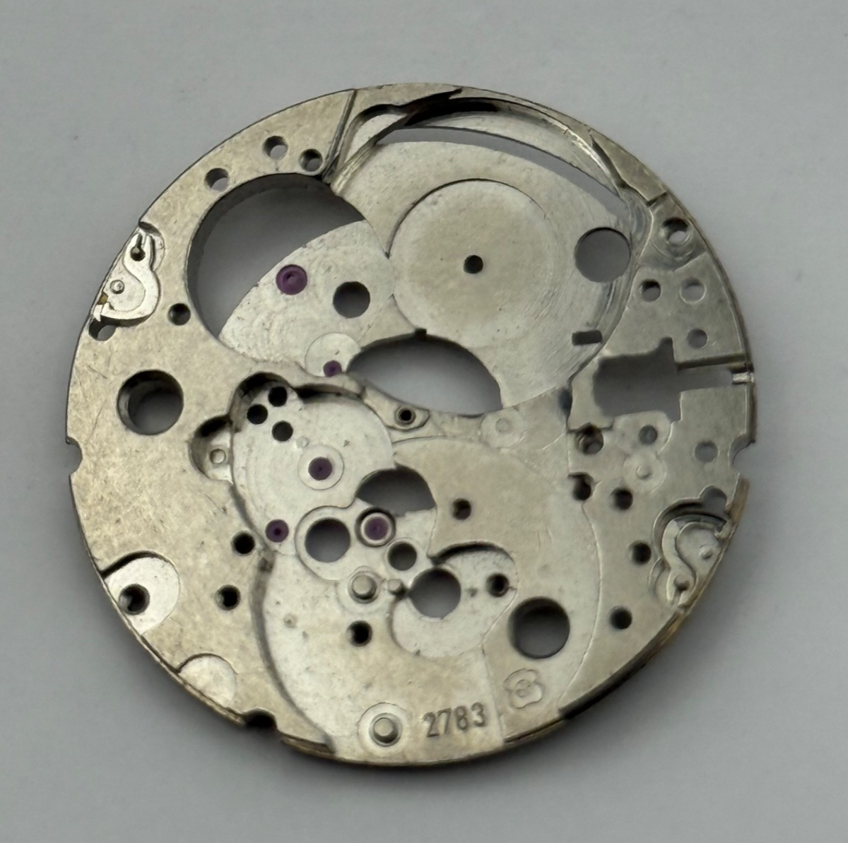 ETA 2783 Watch Movement - Main Plate - For Parts / Repair - 25.9mm