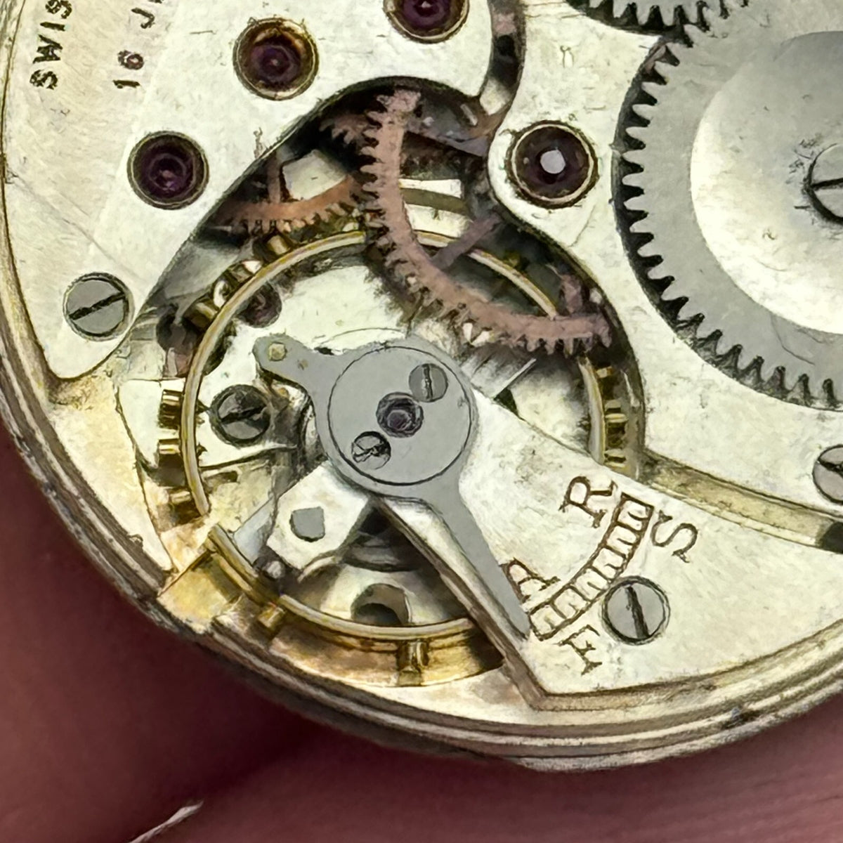 Revue VW Watch Movement Vertex High Grade Manual Wind Swiss Parts Repair 25.3mm 