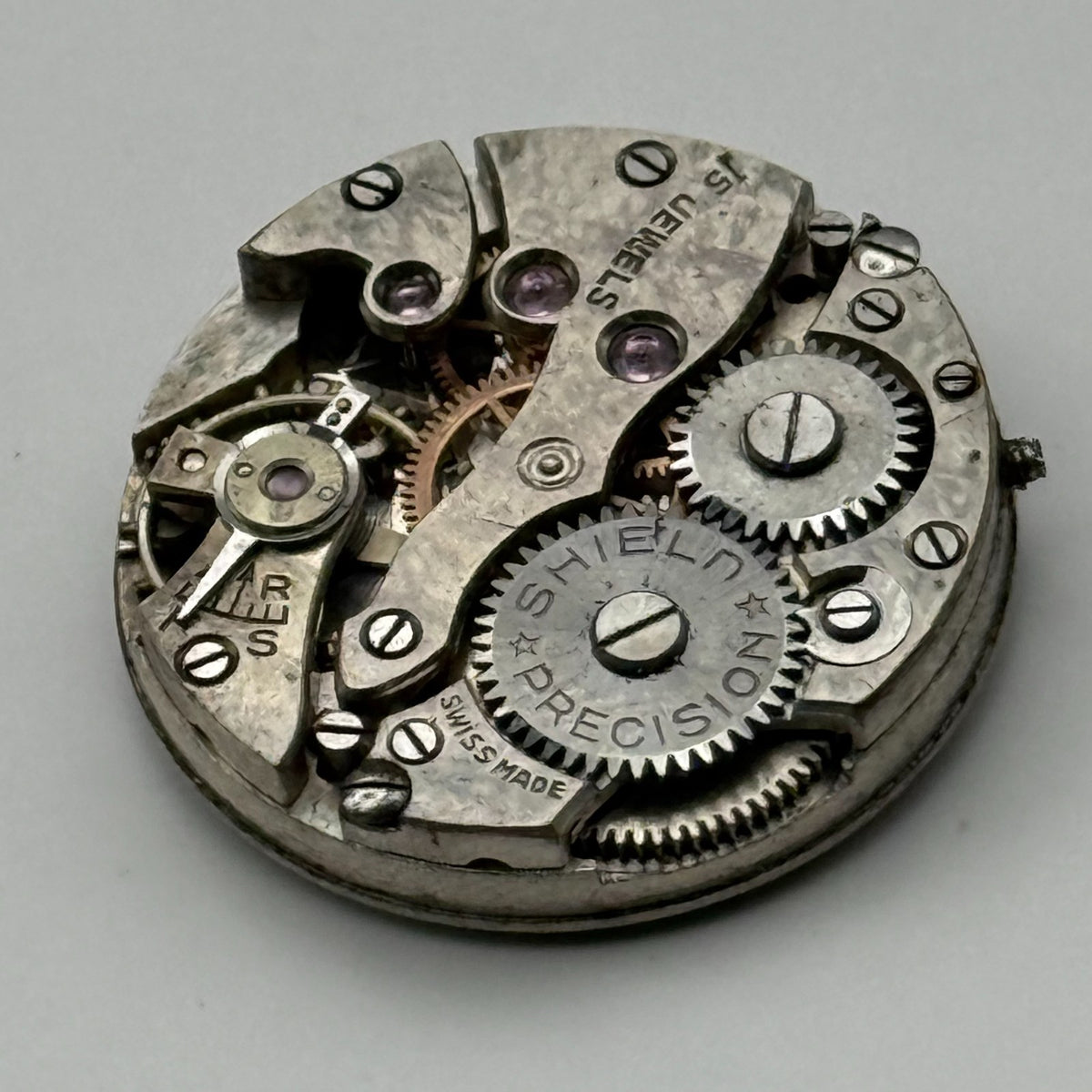 Maru Watch Movement Shield Precision 15 Jewels Swiss Manual Wind Parts 23.2mm
