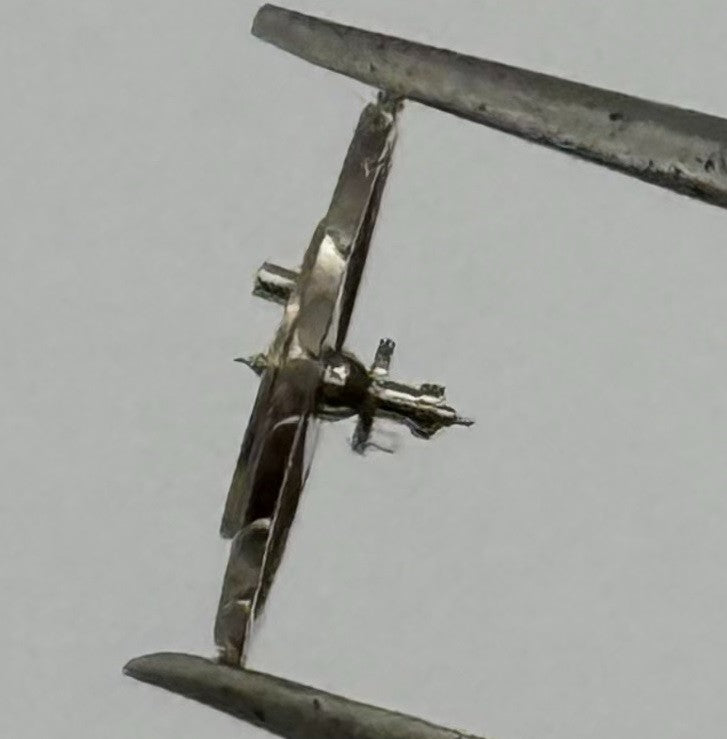 EB 1297 1469 Balance Wheel Complete And Spring Renata 117 Watch Movement Parts