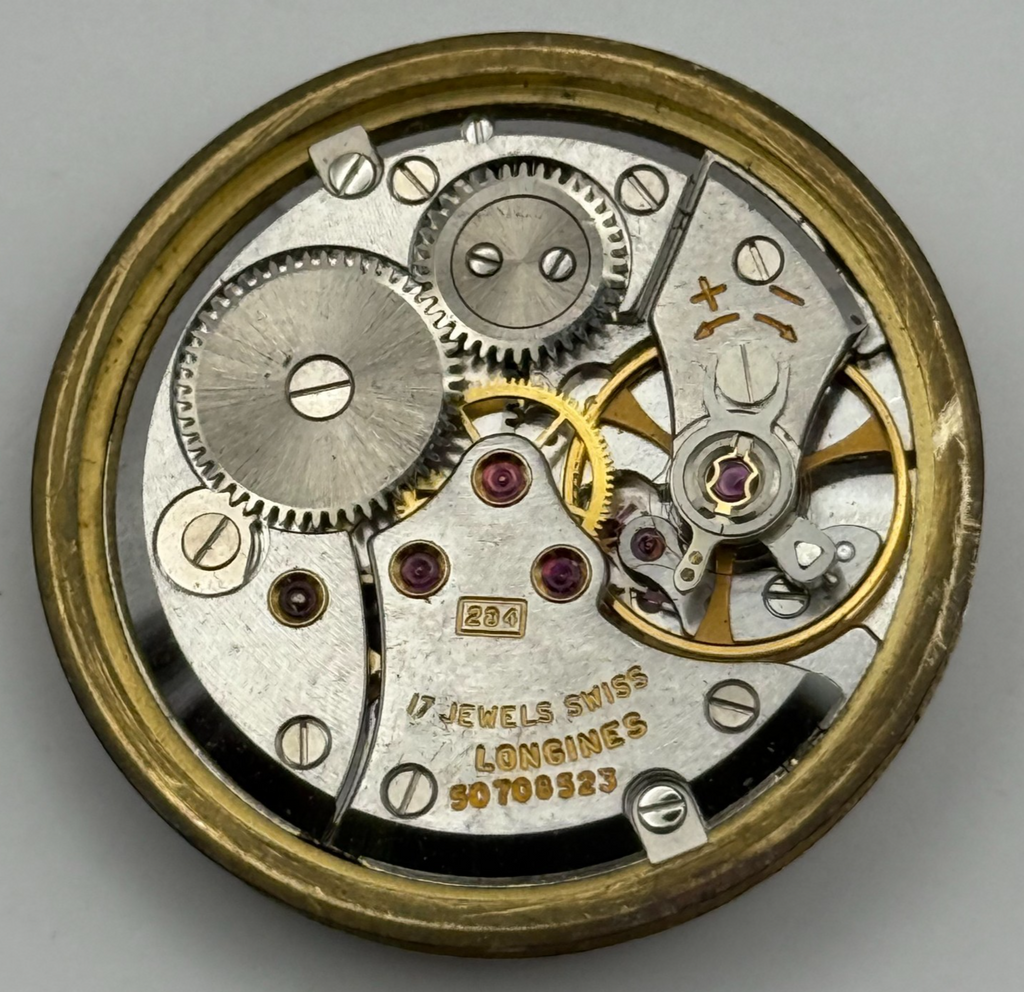 Longines 284 Watch Movement - 17 Jewels - For Parts / Repair - 30.5mm