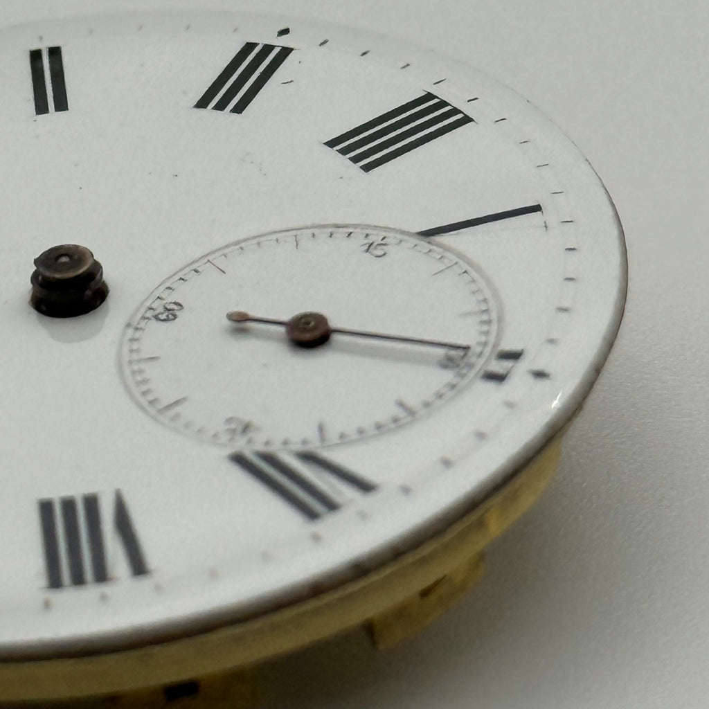 Cylinder Pocket Watch Movement - Unidentified - Antique Parts / Repair - 37.3mm