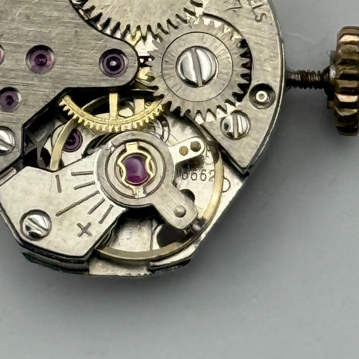 FEF 6662 Watch Movement Avia 17 Jewels Swiss Manual Wind Parts Repair 15.3mm