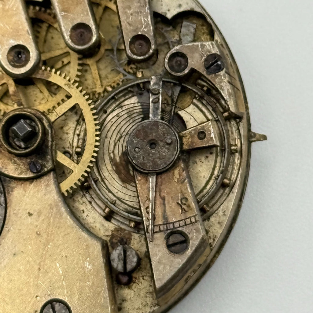 Compensation Balance Pocket Watch Movement - Patent Lever -Parts / Repair 42.8mm