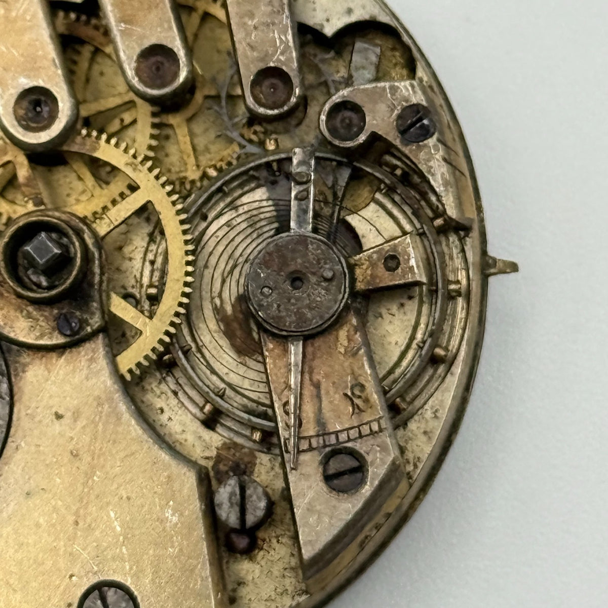 Compensation Balance Pocket Watch Movement - Patent Lever -Parts / Repair 42.8mm