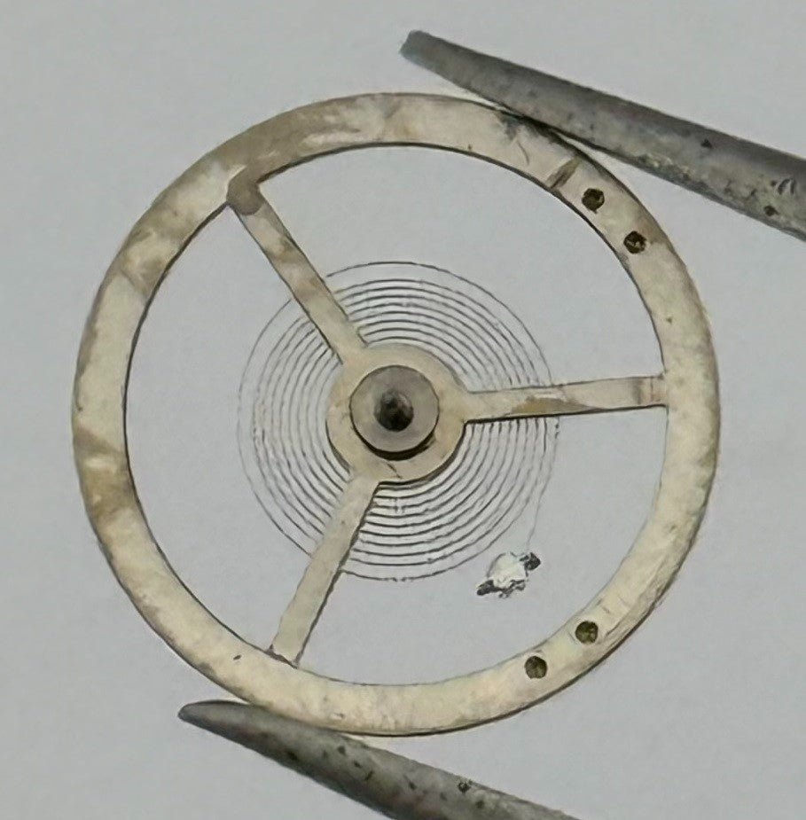 EB 1553 1579 Balance Wheel Complete And Spring 466 Watch Movement Parts NOS