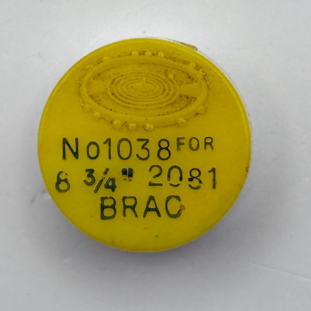 Brac 2081 Balance Wheel Complete And Spring 8¾’’’ 1038 Watch Movement Parts NOS