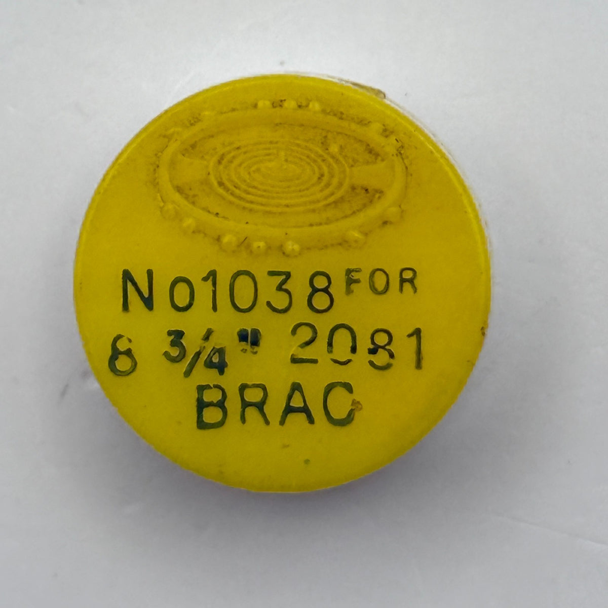 Brac 2081 Balance Wheel Complete And Spring 8¾’’’ 1038 Watch Movement Parts NOS